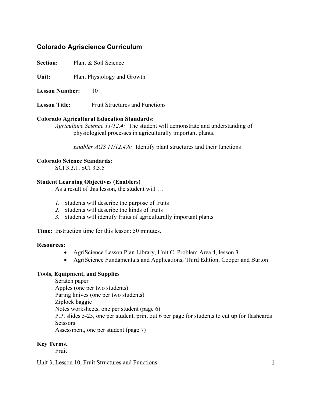 Section: Plant & Soil Science s1