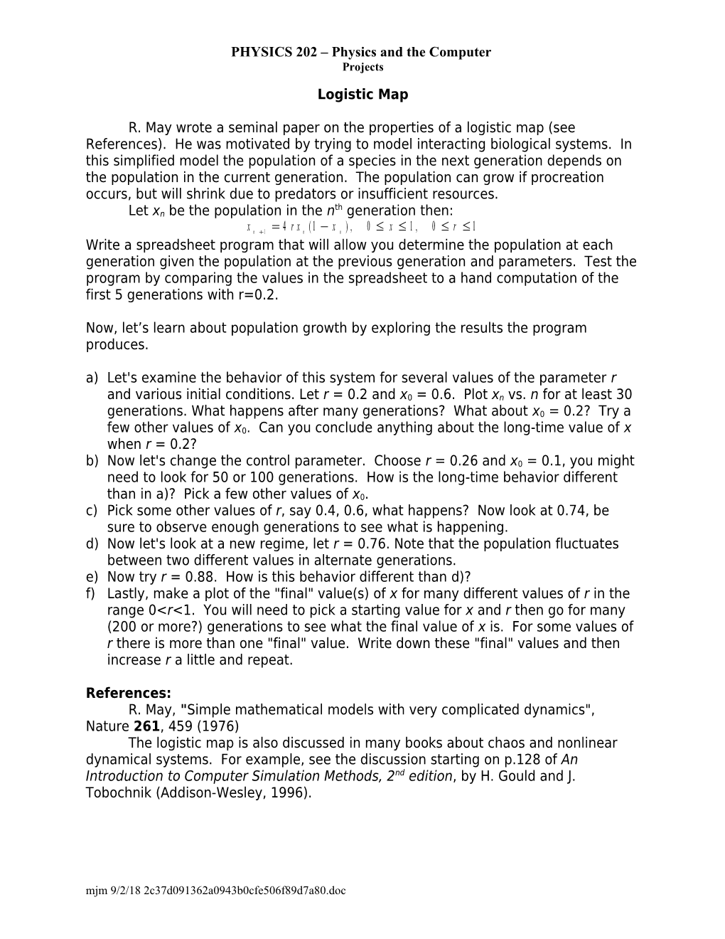 PHYSICS 133 General Physics: Electromagnetism