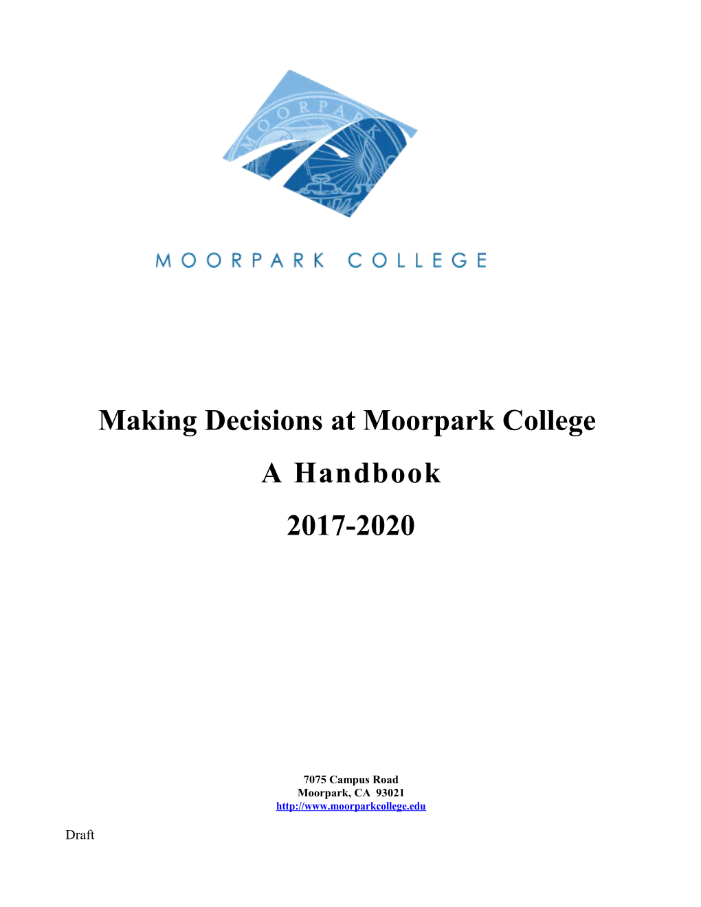 Moorparkcollege Mission and Valuesstatement