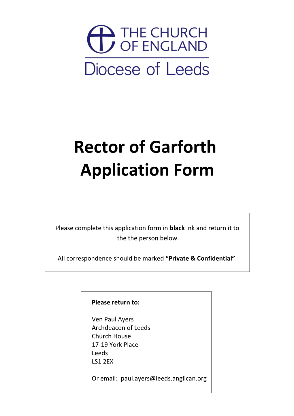 Rector of Garforth