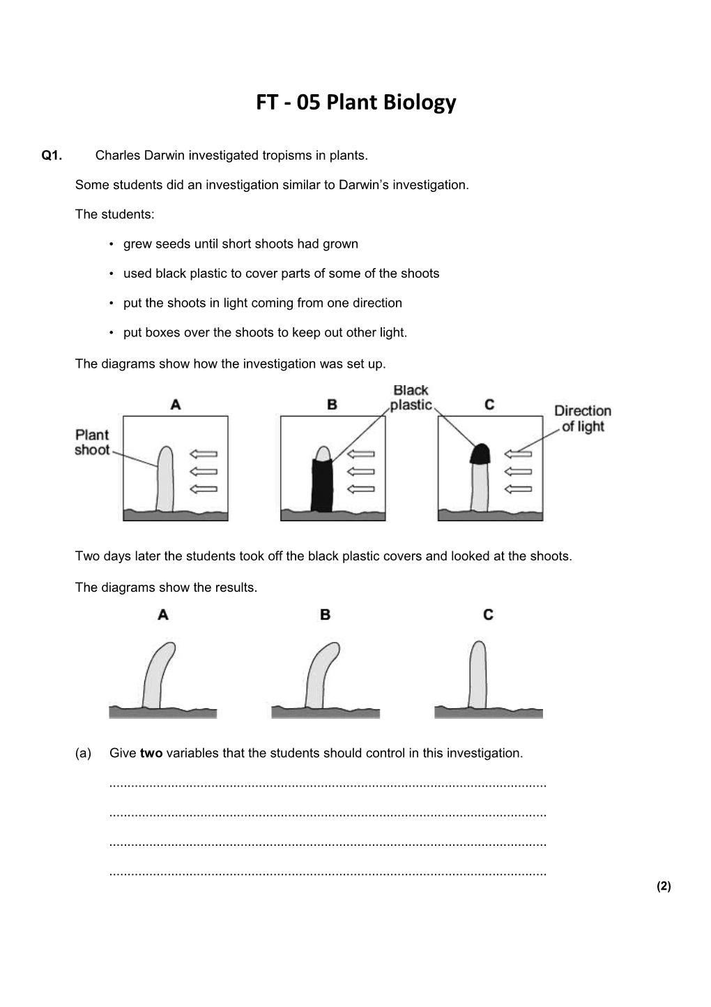 FT - 05 Plant Biology