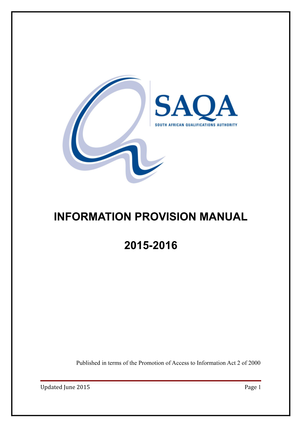 Information Provision Manual