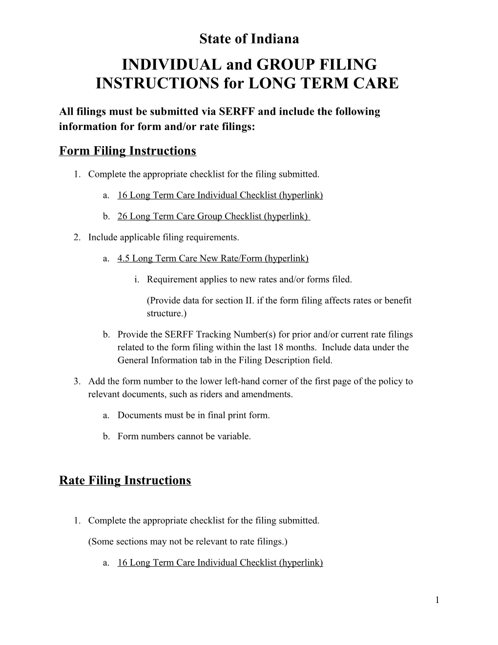Individualandgroup Filing Instructions Forlong Term Care