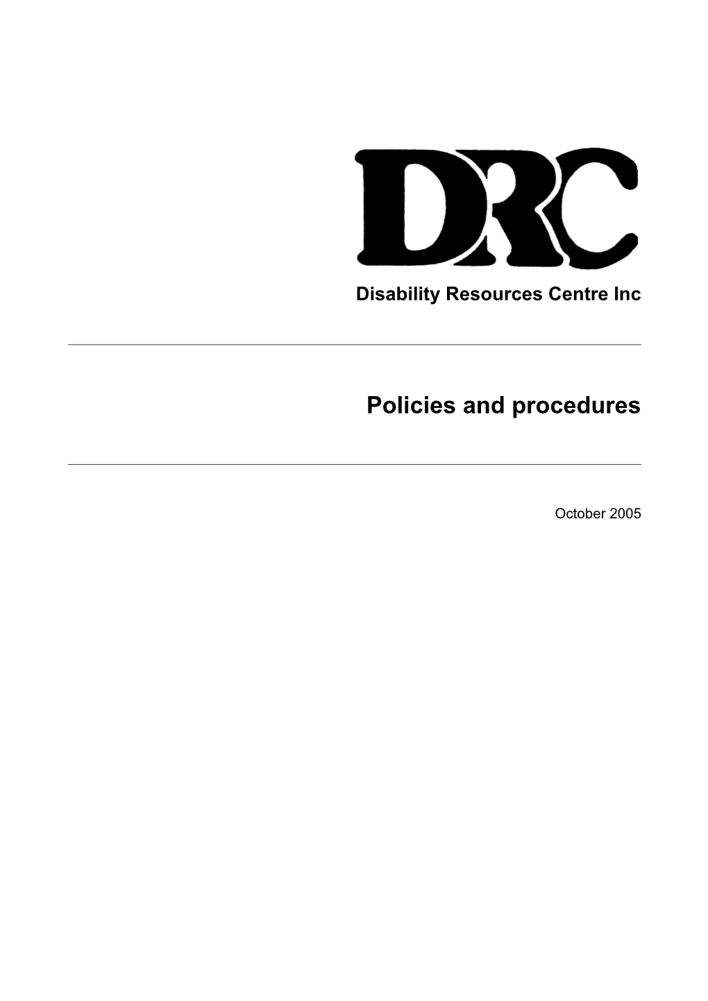 Disability Resources Centre Inc