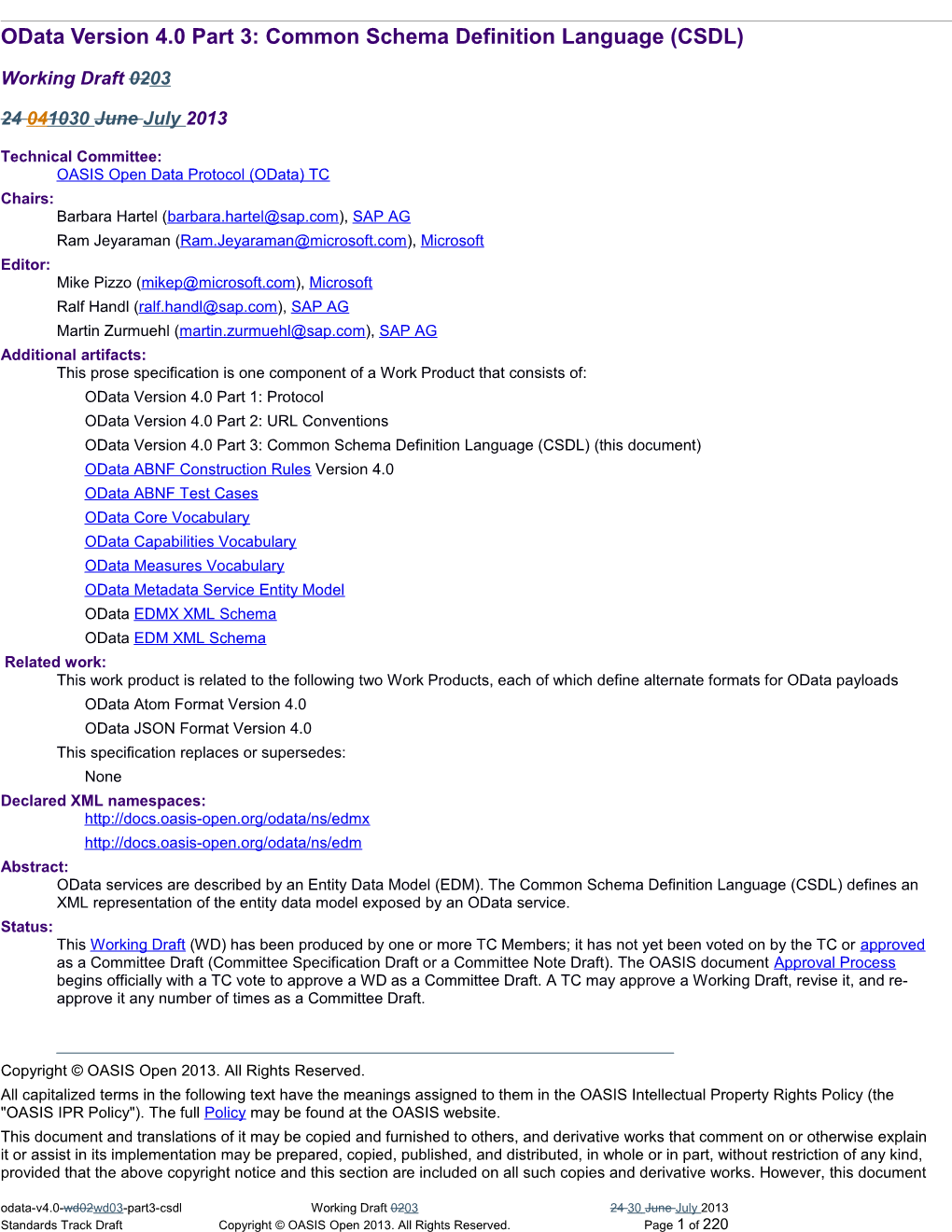 Odata Core Part 3: CSDL