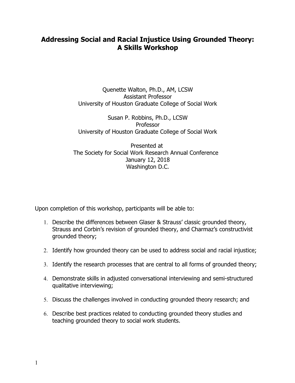 Addressing Social and Racial Injustice Using Grounded Theory