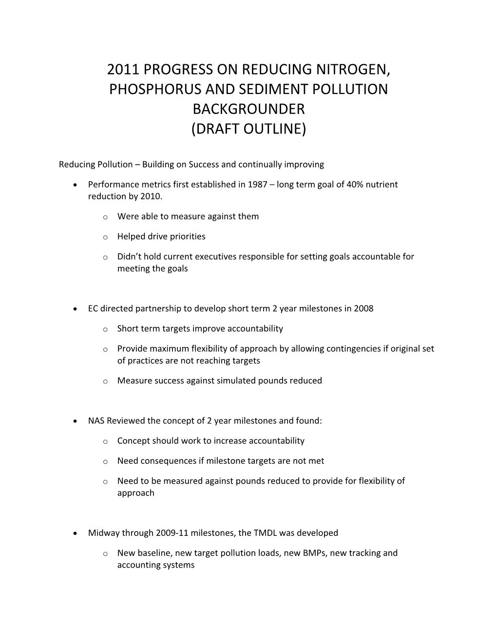 Phosphorus and Sediment Pollution