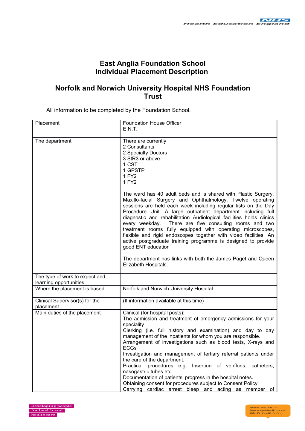 Norfolk and Norwichuniversityhospital NHS Foundation Trust
