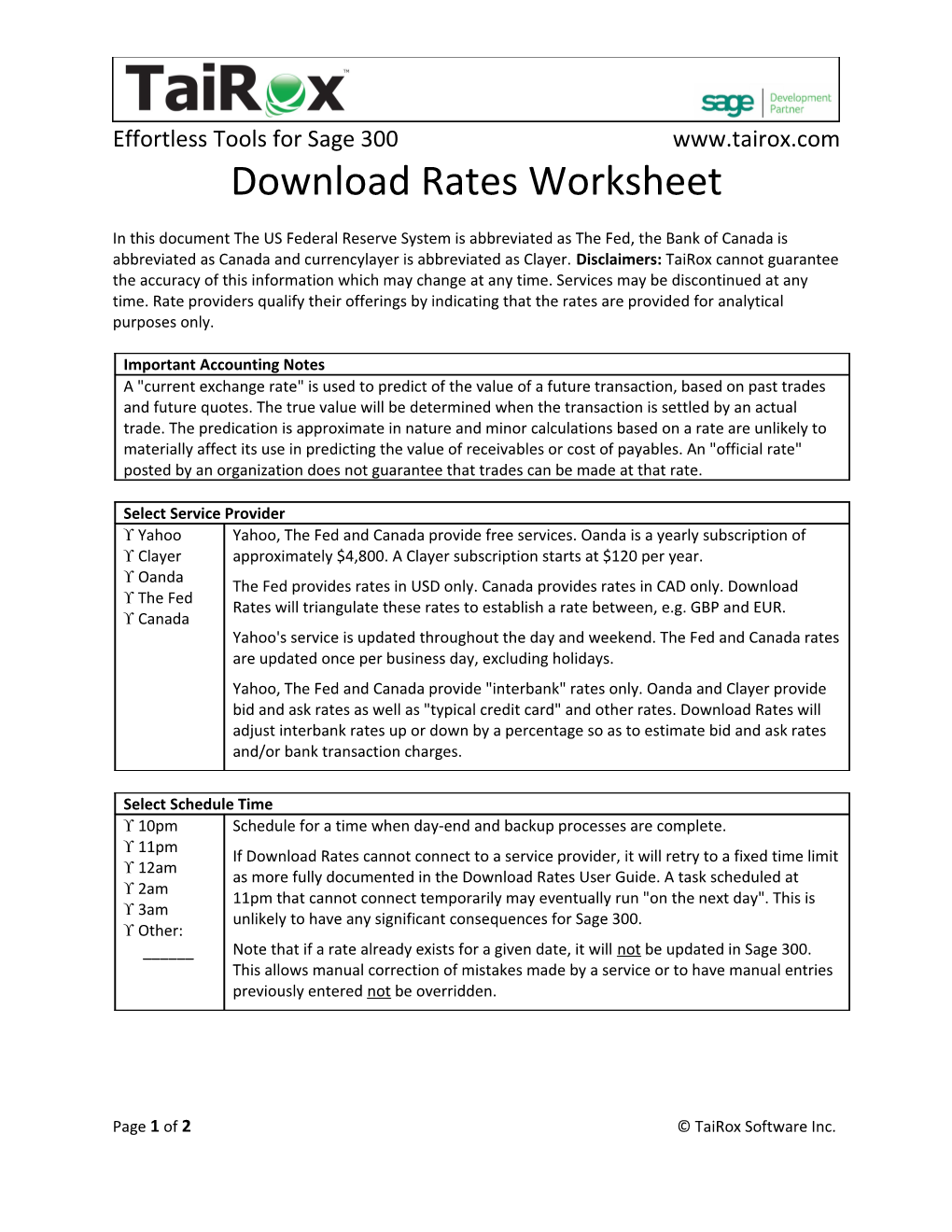 Download Rates Worksheet