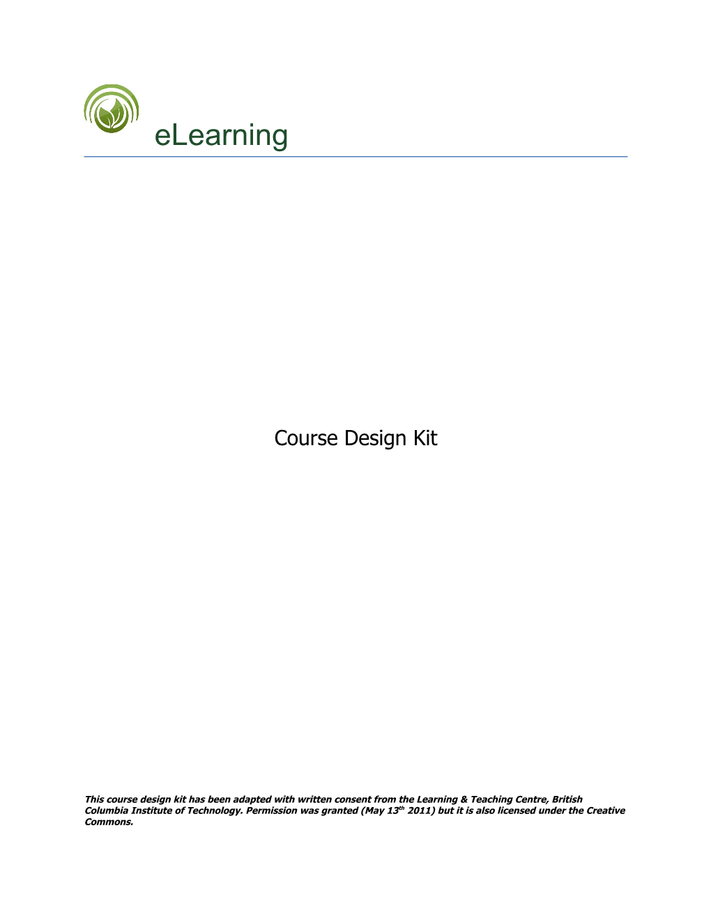 Course Design Kit