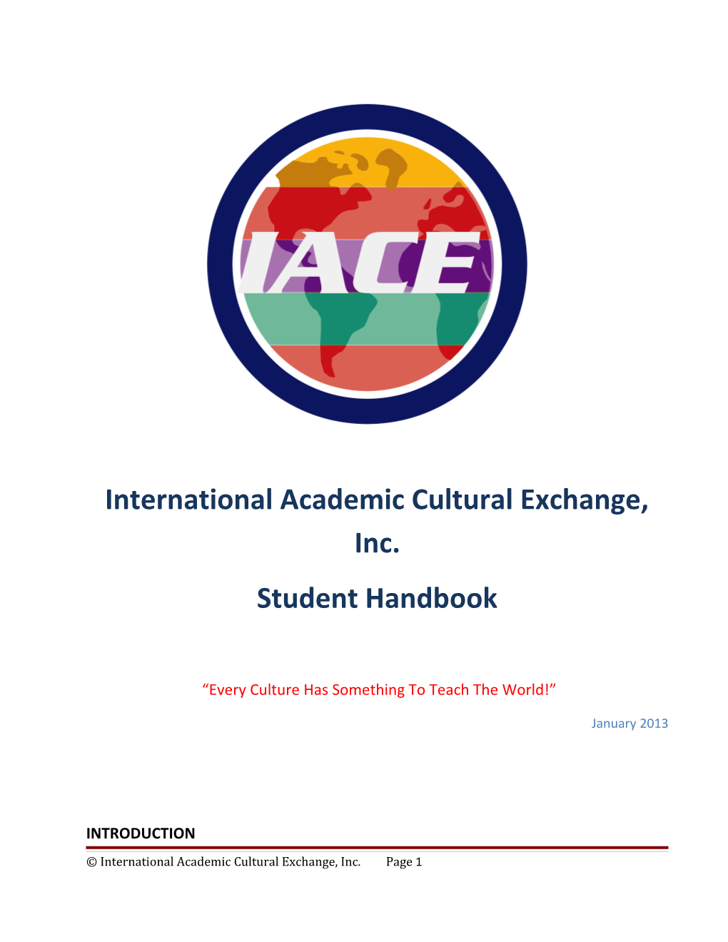 International Academic Cultural Exchange, Inc