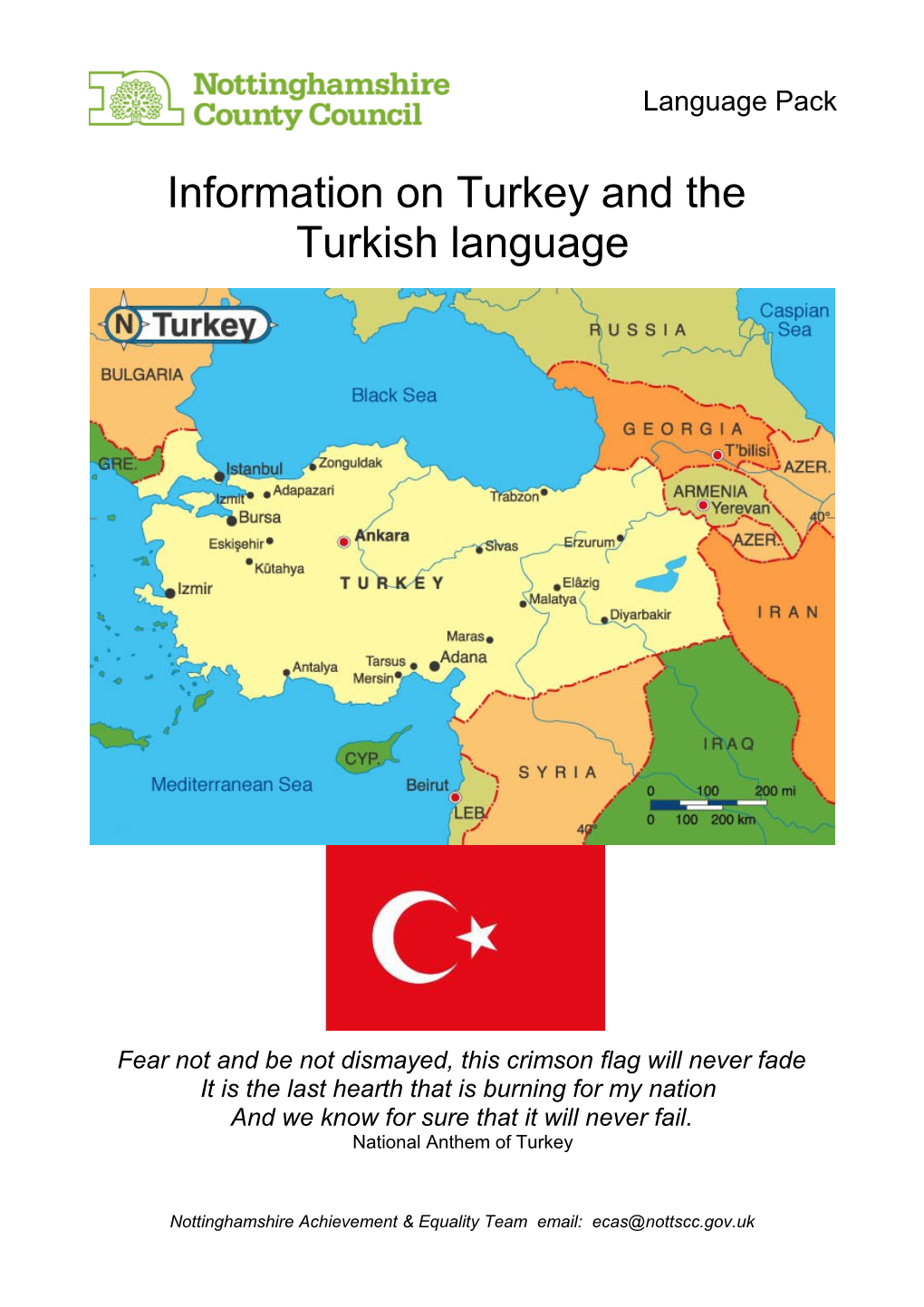 Information on Turkey and The