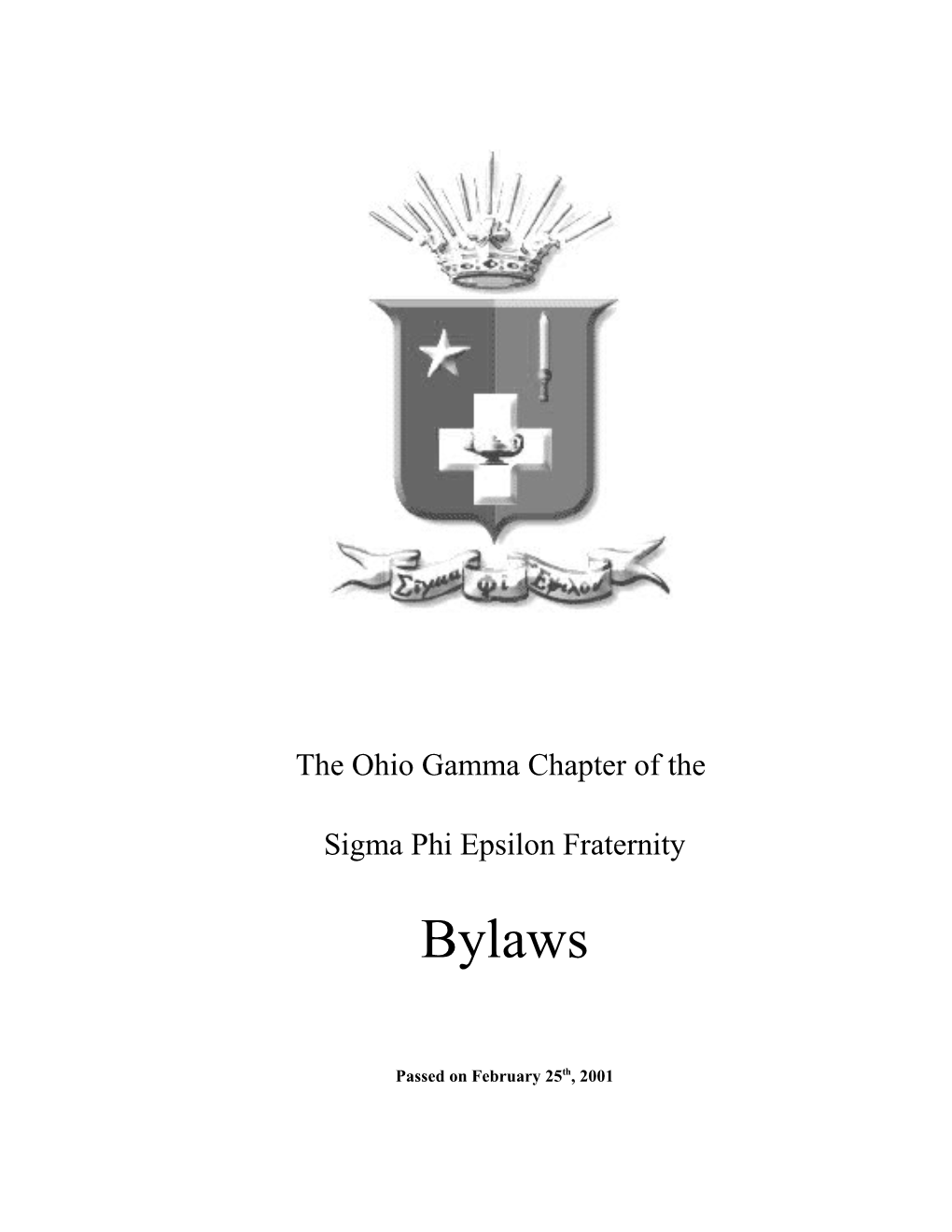 The Ohio Gamma Chapter of The