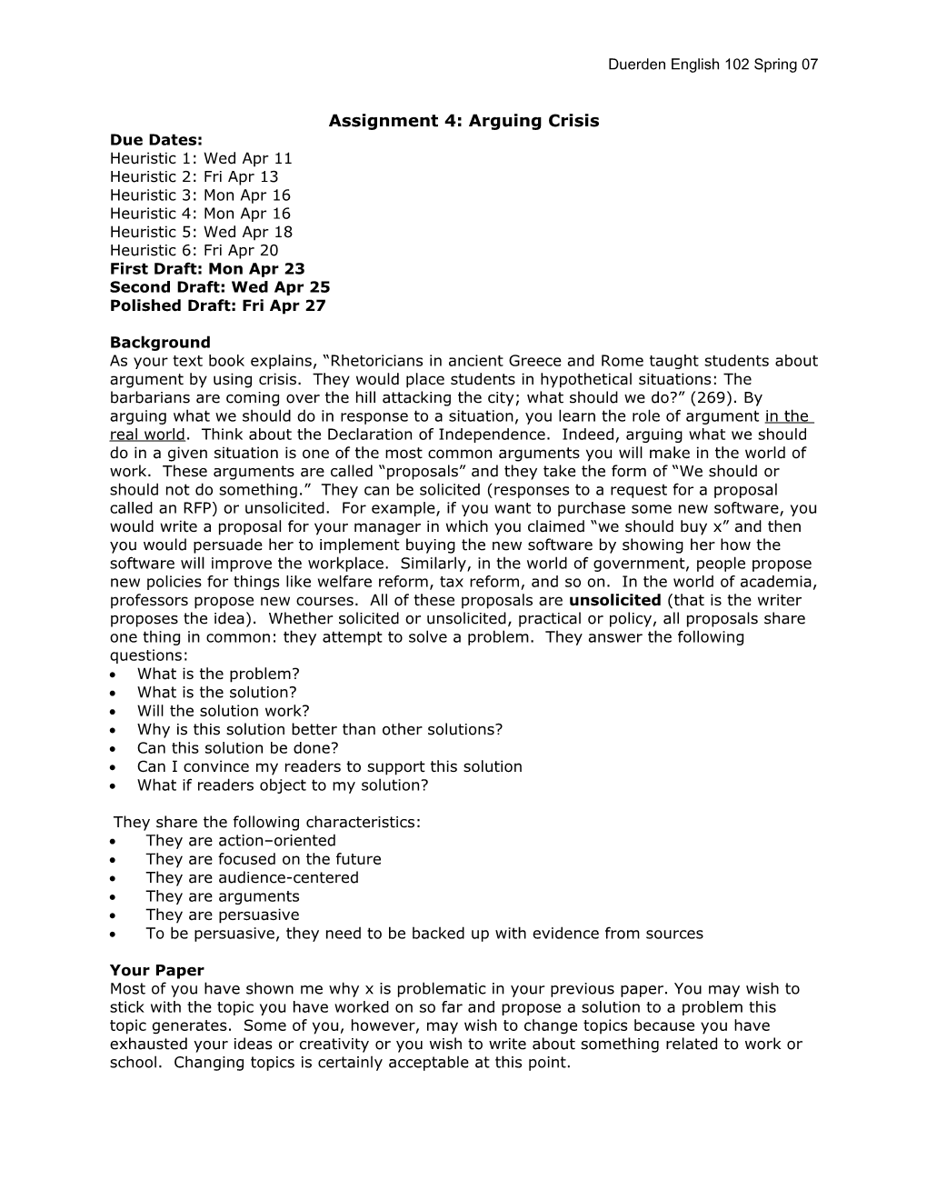 Assignment 4: Arguing Crisis