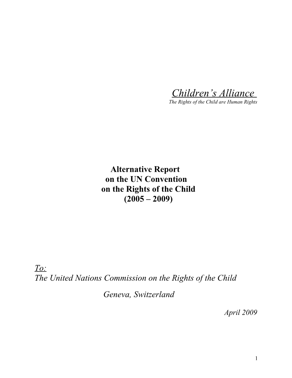 The Rights of the Child Are Human Rights