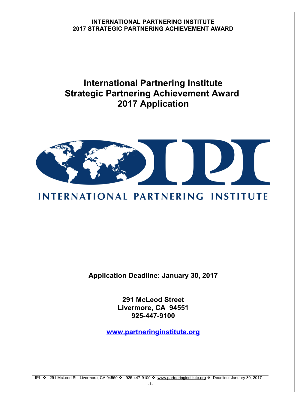 International Partnering Institute