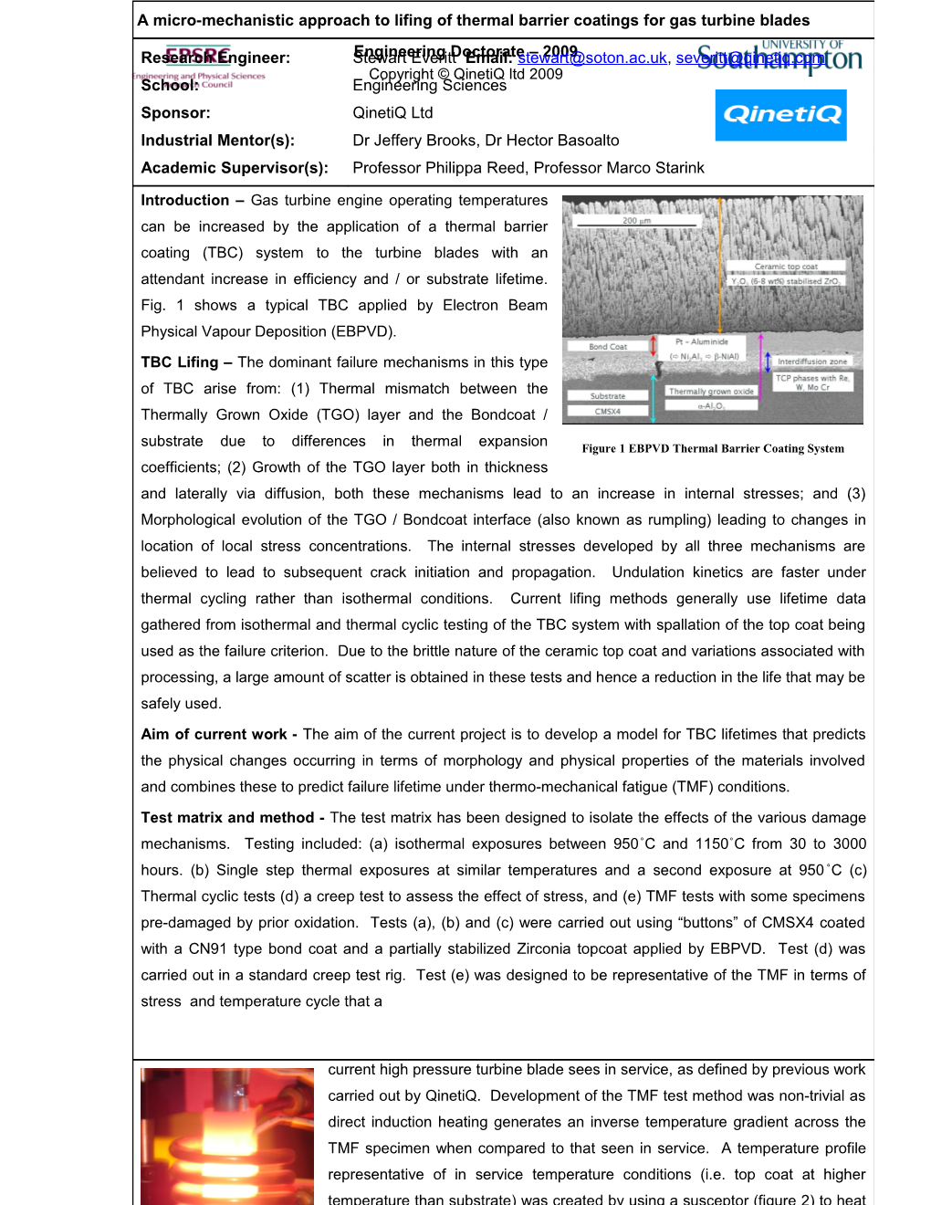 A Micro-Mechanistic Approach to Lifing of Thermal Barrier Coatings for Gas Turbine Blades