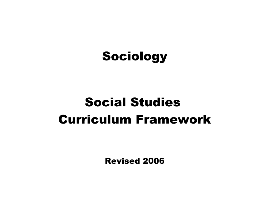 Curriculum Framework