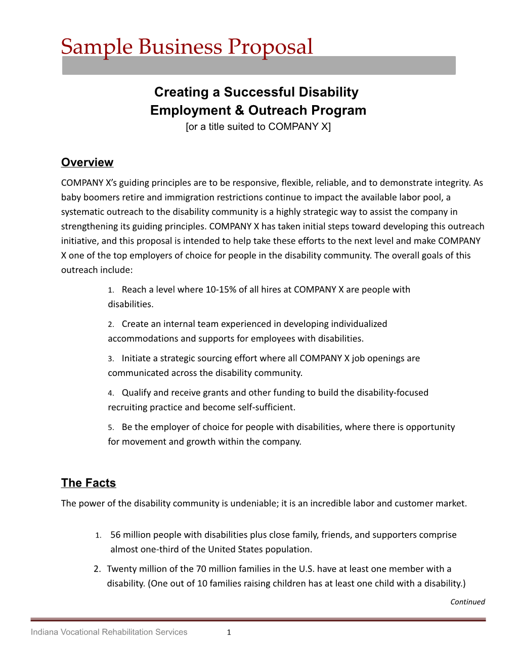 Creating a Successful Disability
