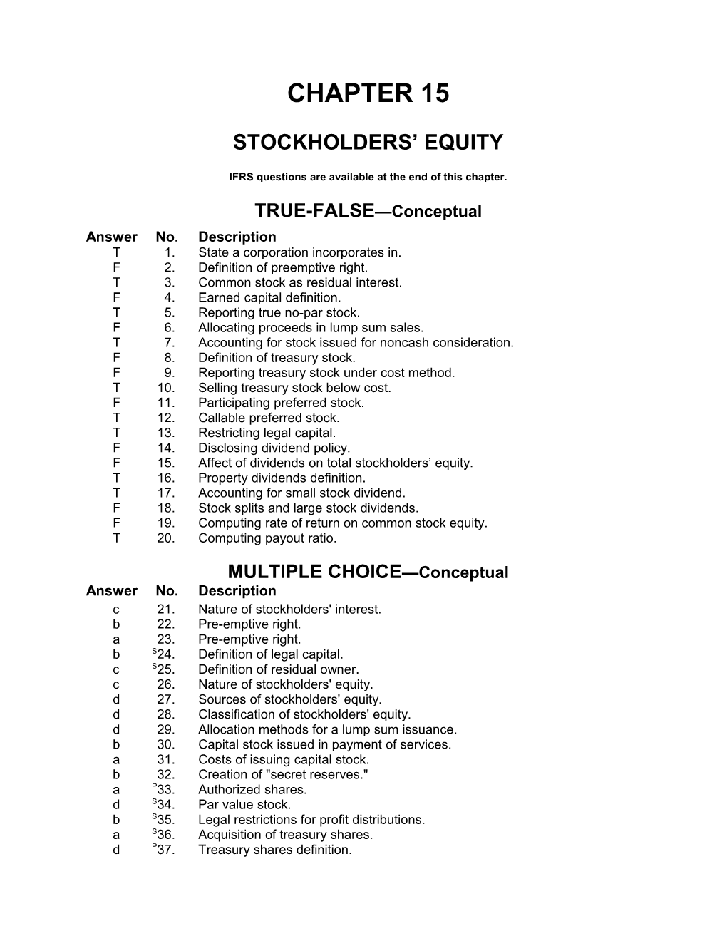 IFRS Questions Are Available at the End of This Chapter