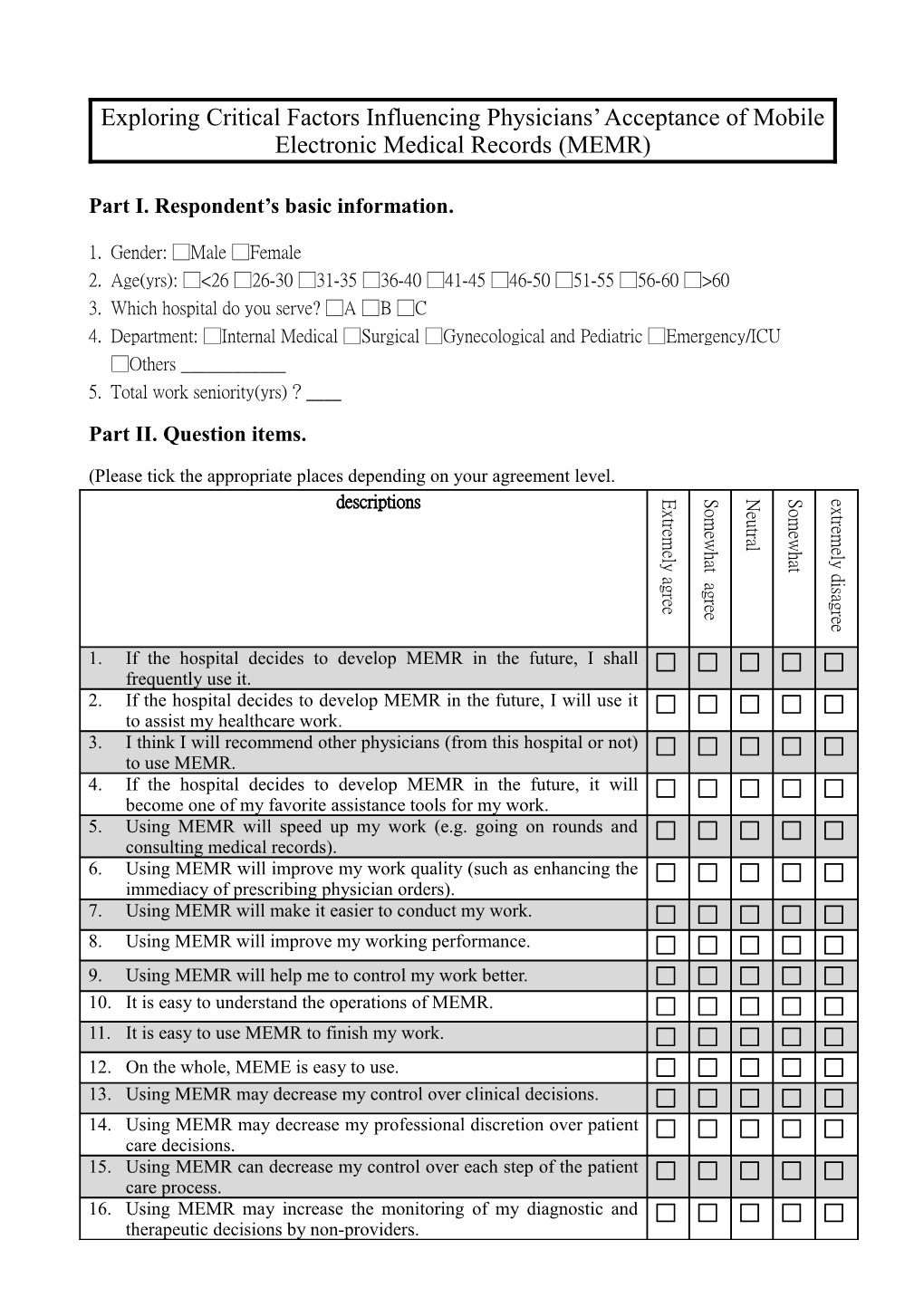 Part I. Respondent S Basic Information