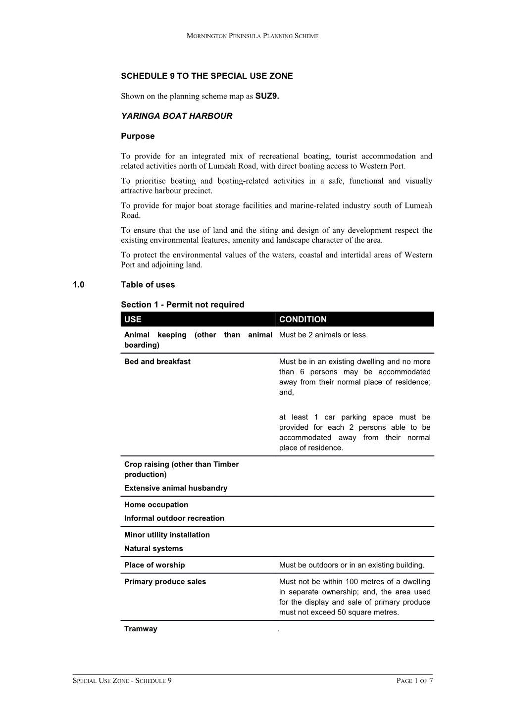 Mornington Peninsula Planning Scheme