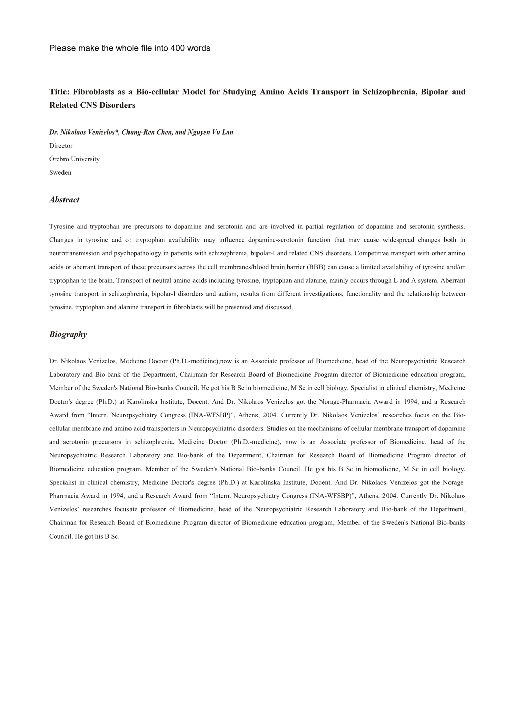 Title: a Human Tumor Genome Project: from Sequence to Structure, Function and Possibly s2