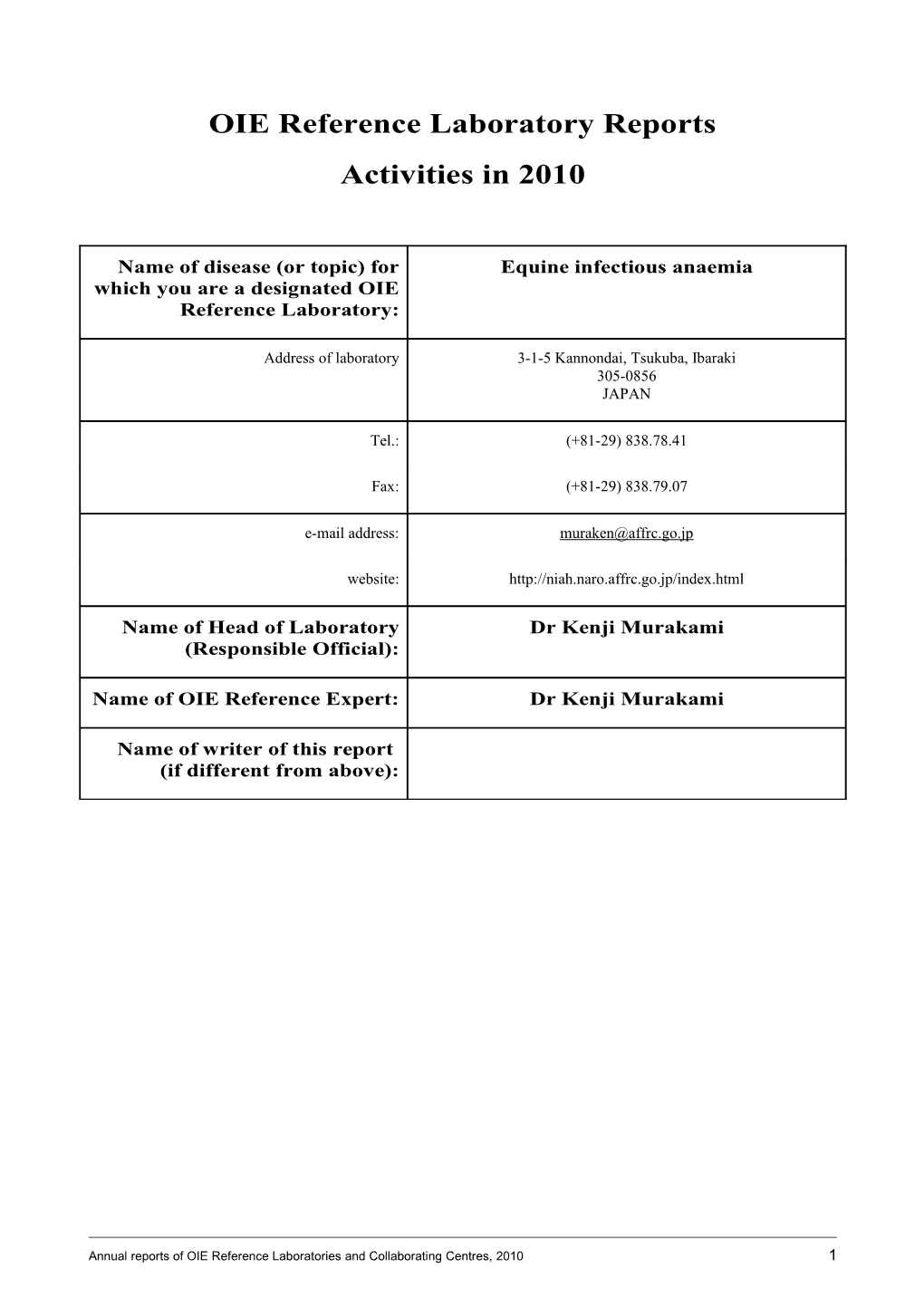 OIE Reference Laboratory Reports s20