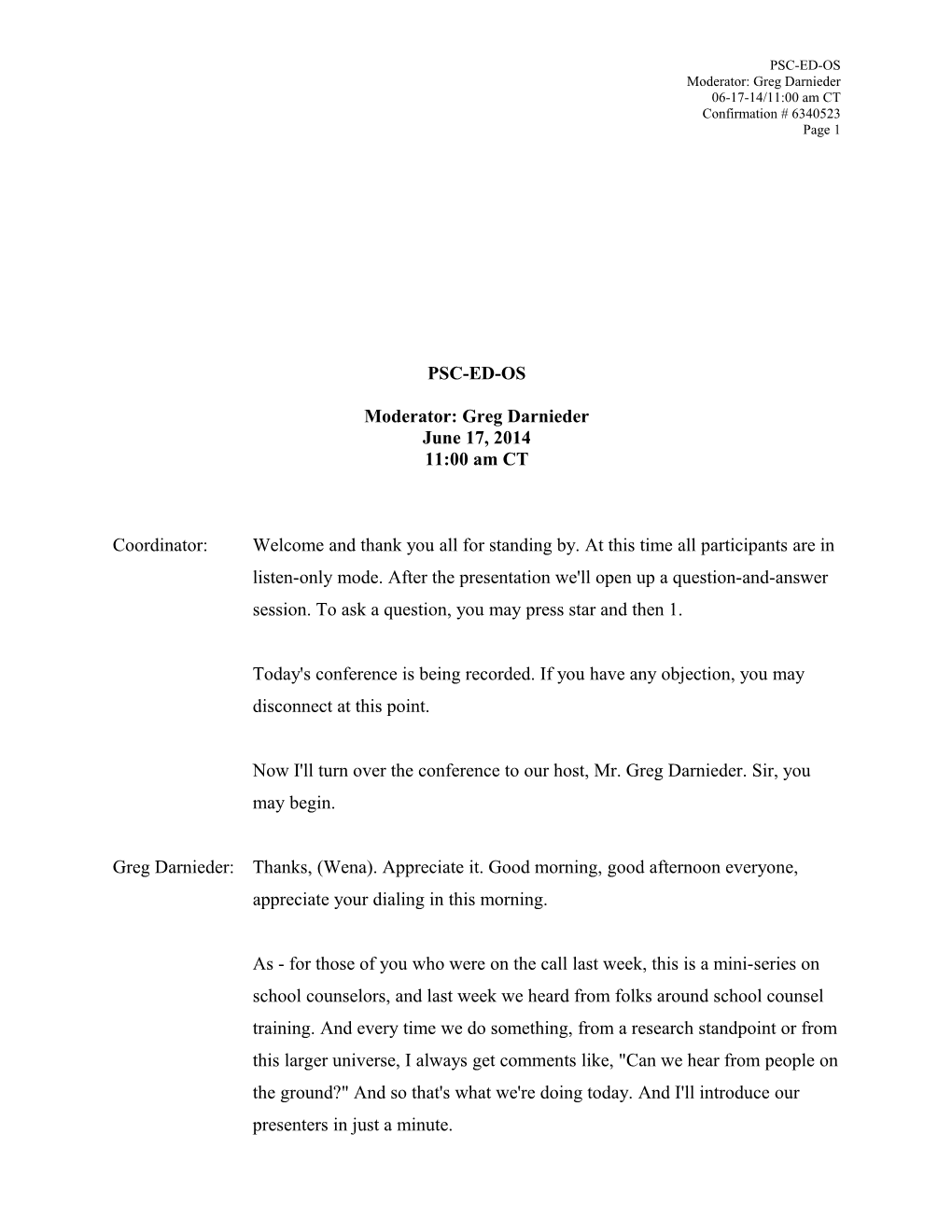 Transcript: Repurposing the Work of School Counselors: Galvanizing and Delivering Systemic