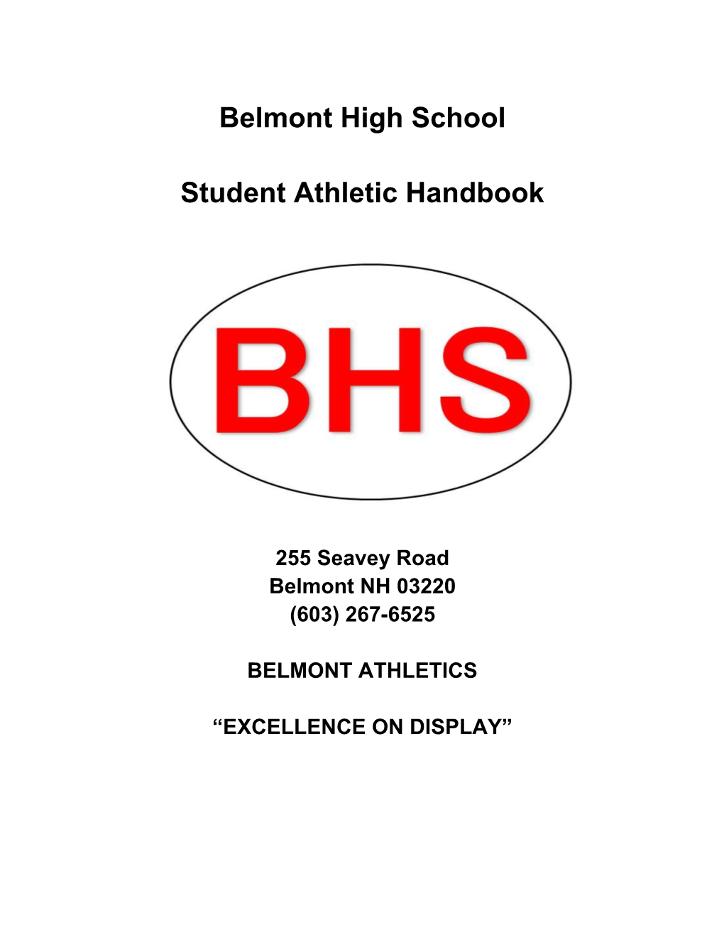 BHS Student Athletics Handbook
