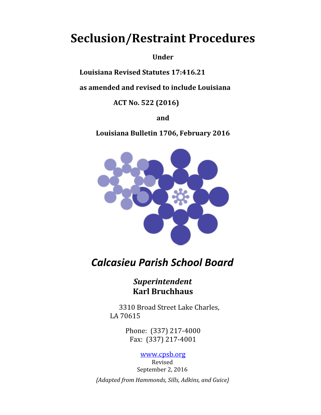 Asamended and Revised to Include Louisiana