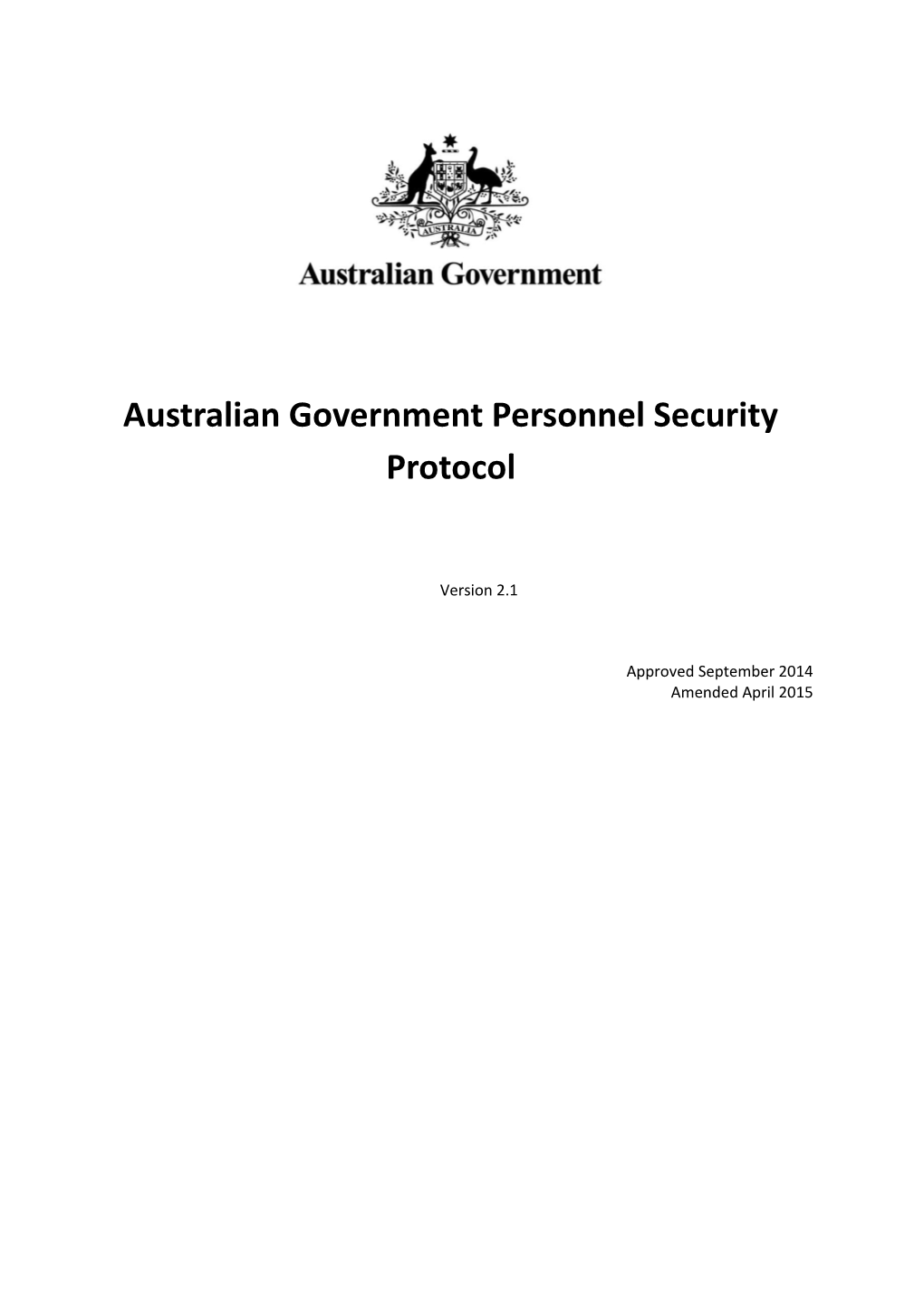 Australian Government Personnel Security Management Protocol