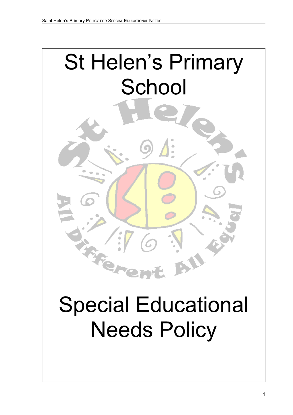 Special Educational Needs Policy s1