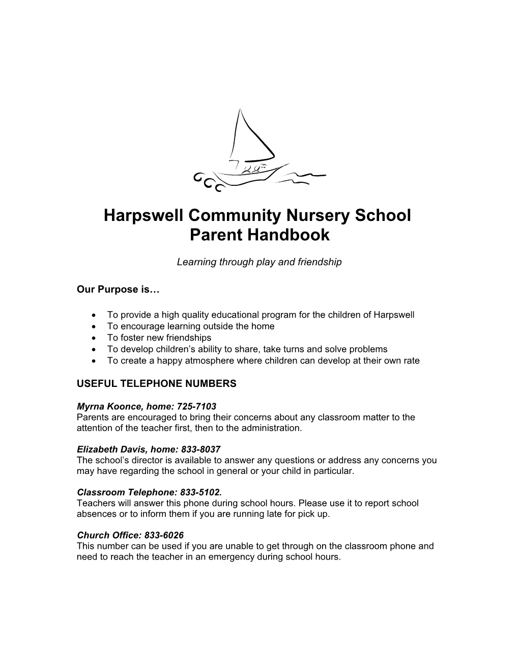 Harpswell Community Nursery School