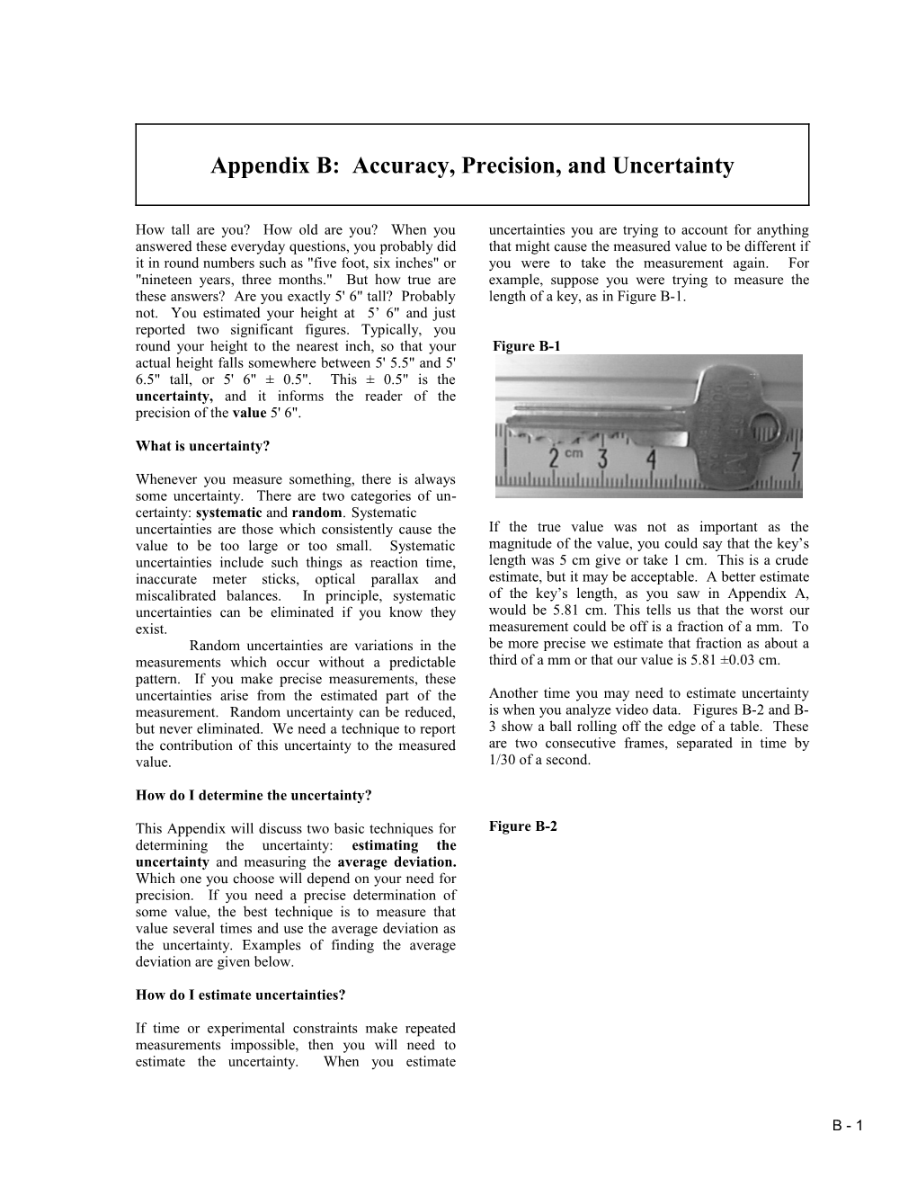 Appendix B: Accuracy, Precision, and Uncertainty