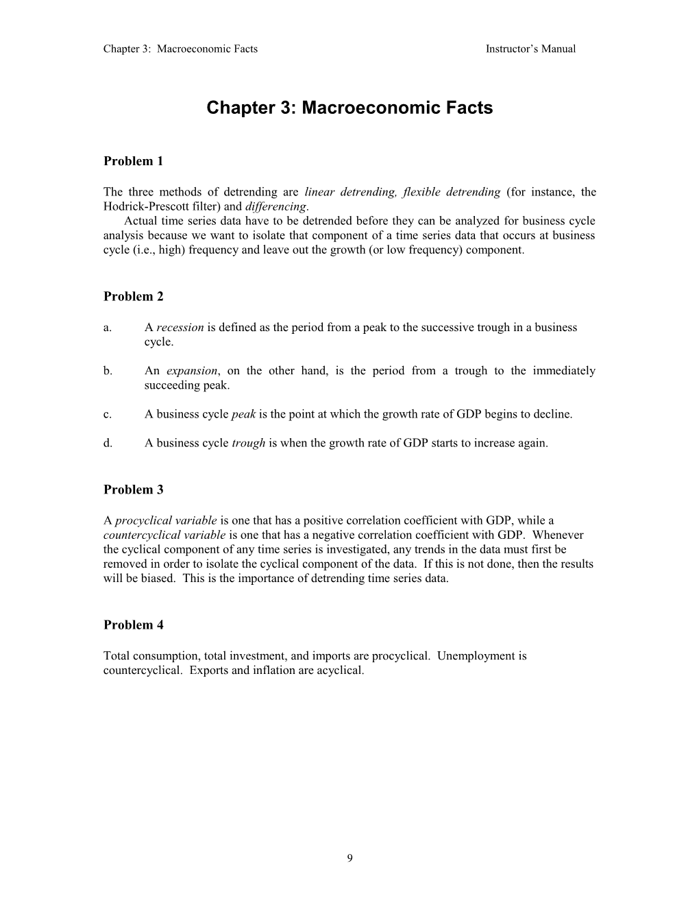 Solutions to Assignment 1, Chapter 1