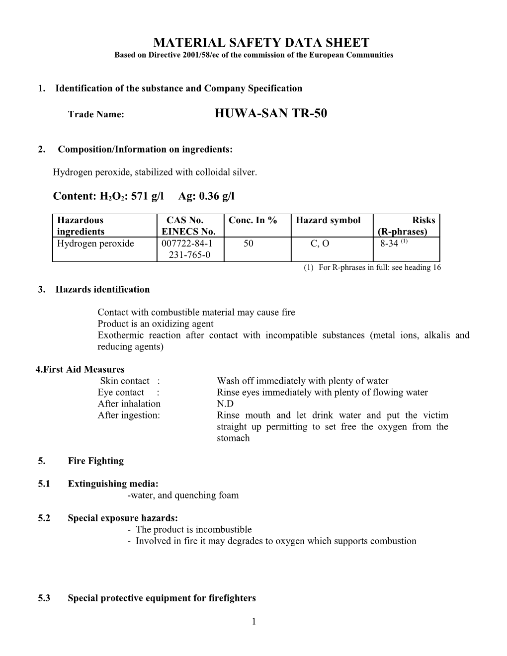 Material Safety Data Sheet s74