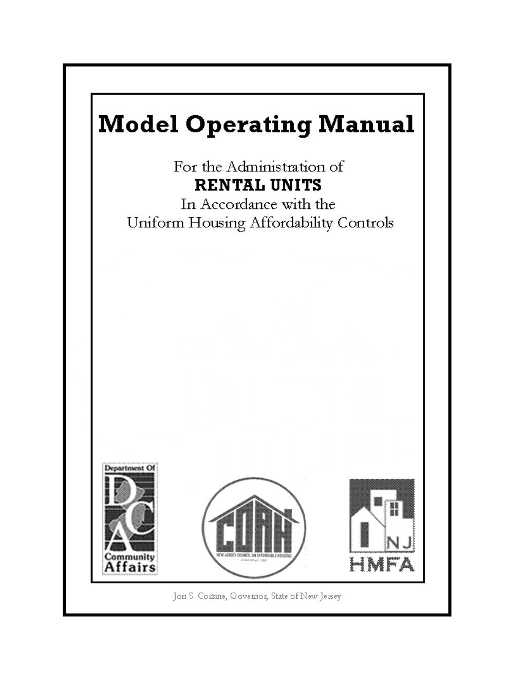 Rental Operating Manual Checklist