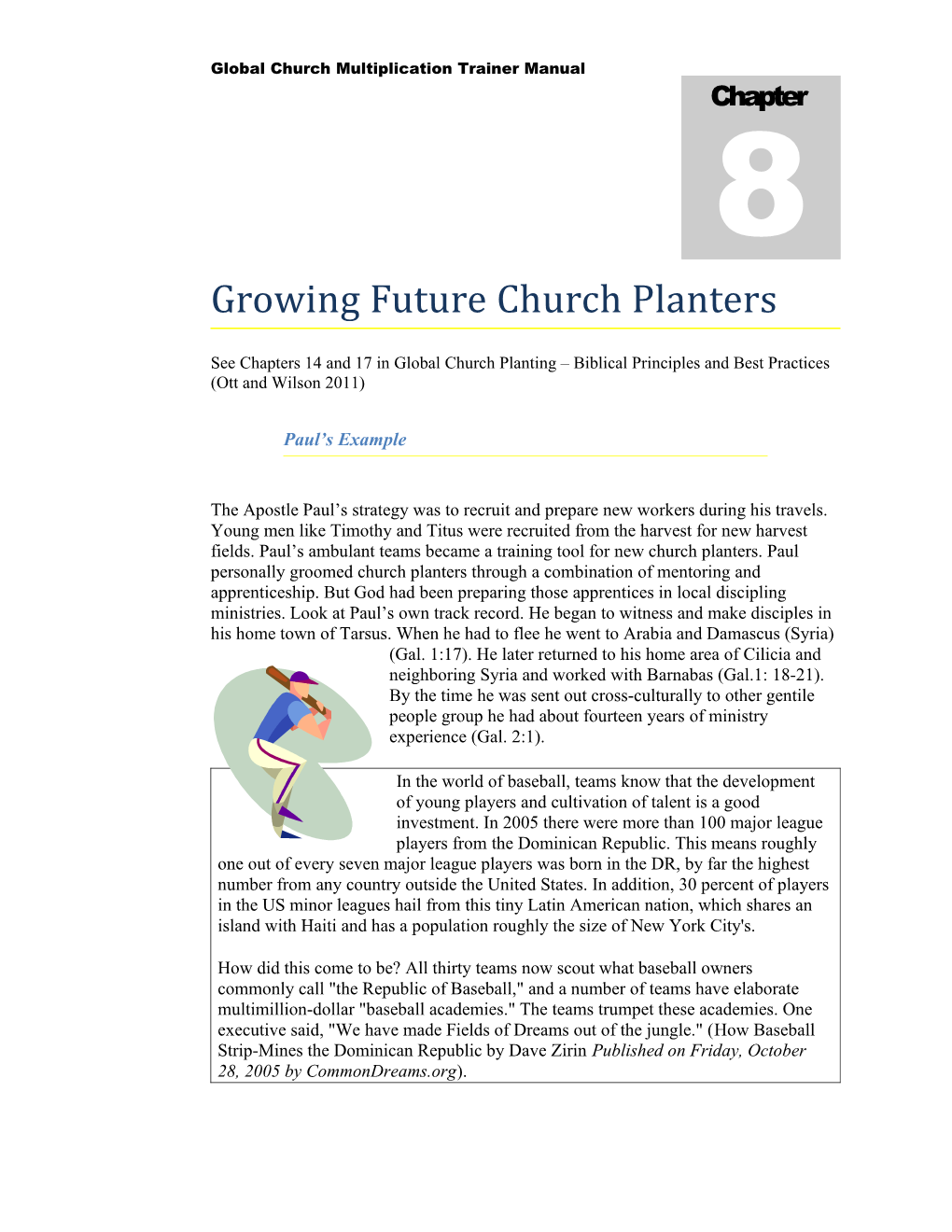 Global Church Multiplication Manual