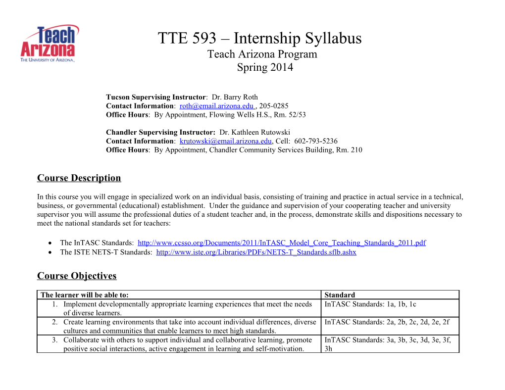 TTE 536 Internship Guidelines