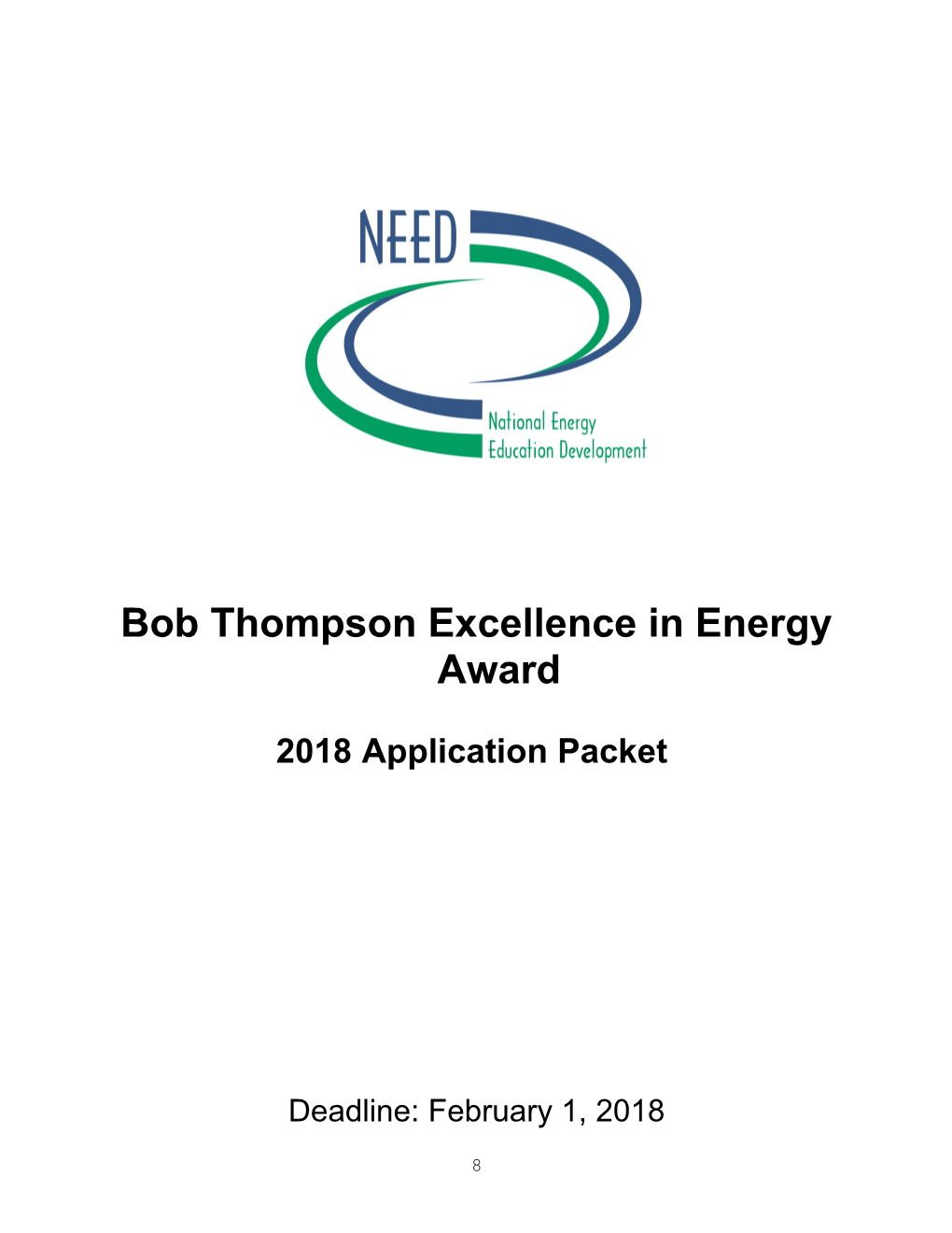 Bob Thompson Excellence in Energy Award
