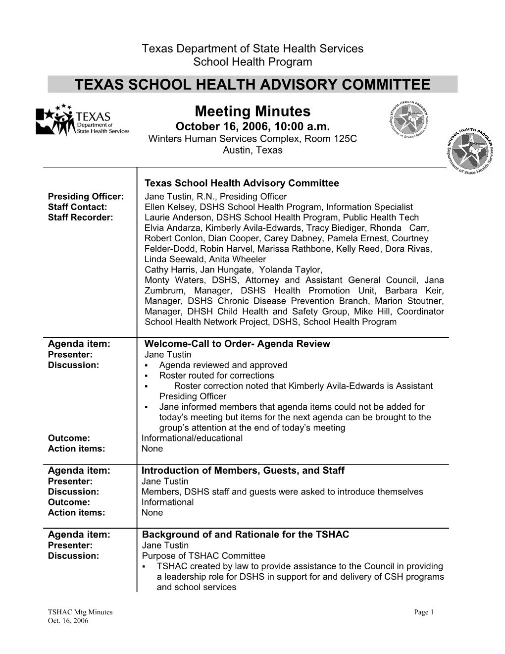 Texas Department of State Health Services s2