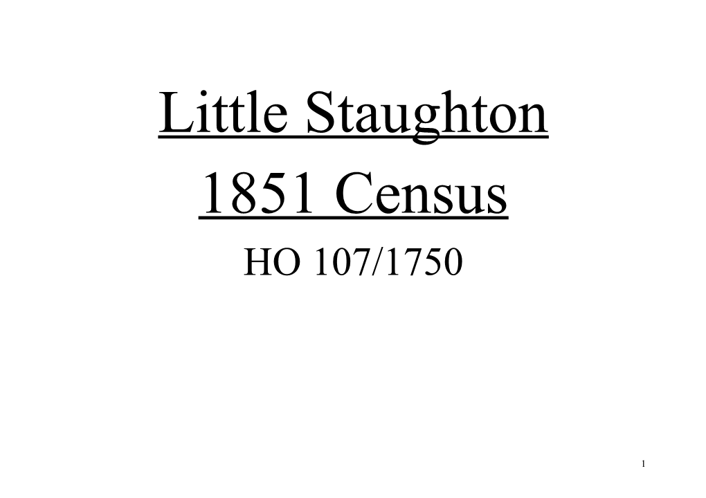 Little Staughton