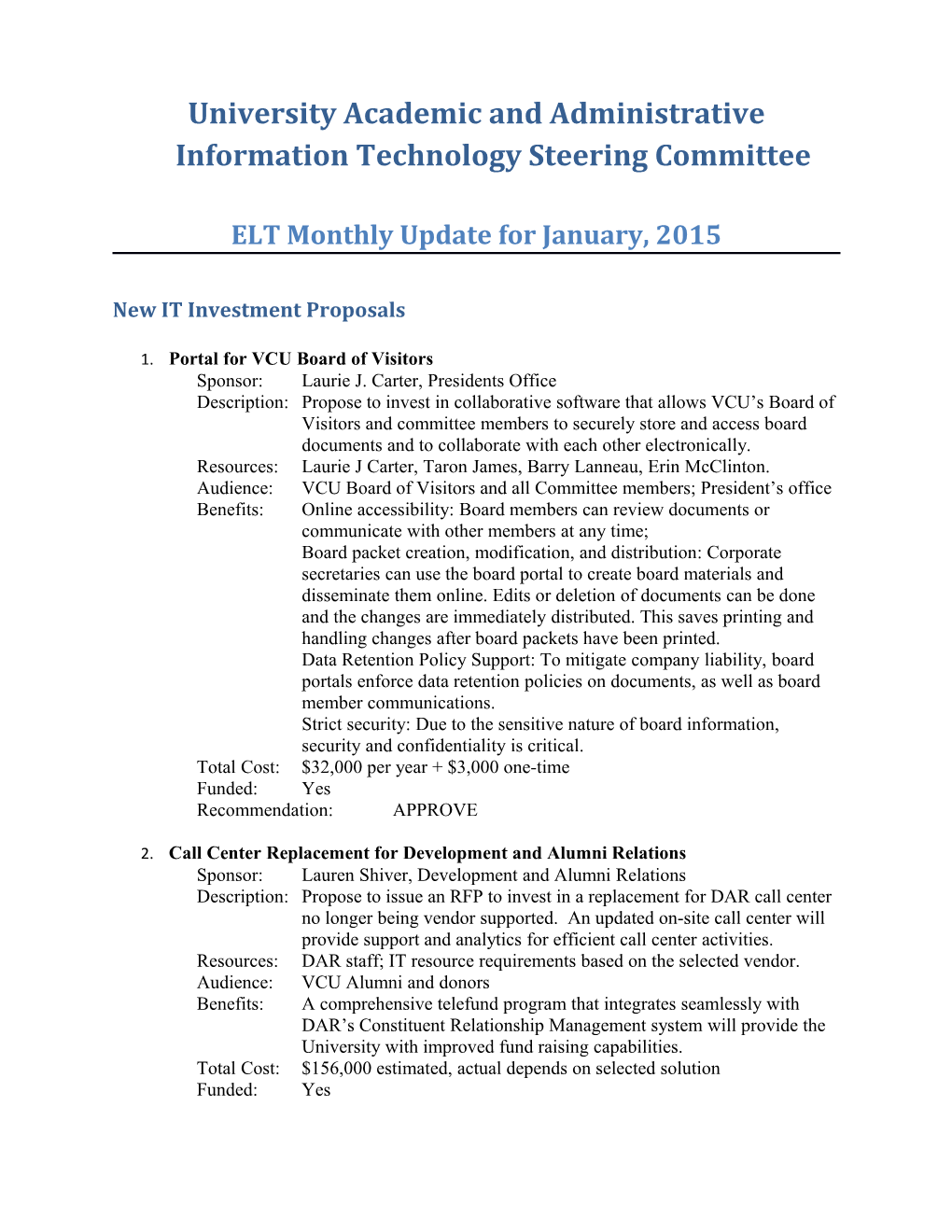 University Academic and Administrative Information Technology Steering Committee s1