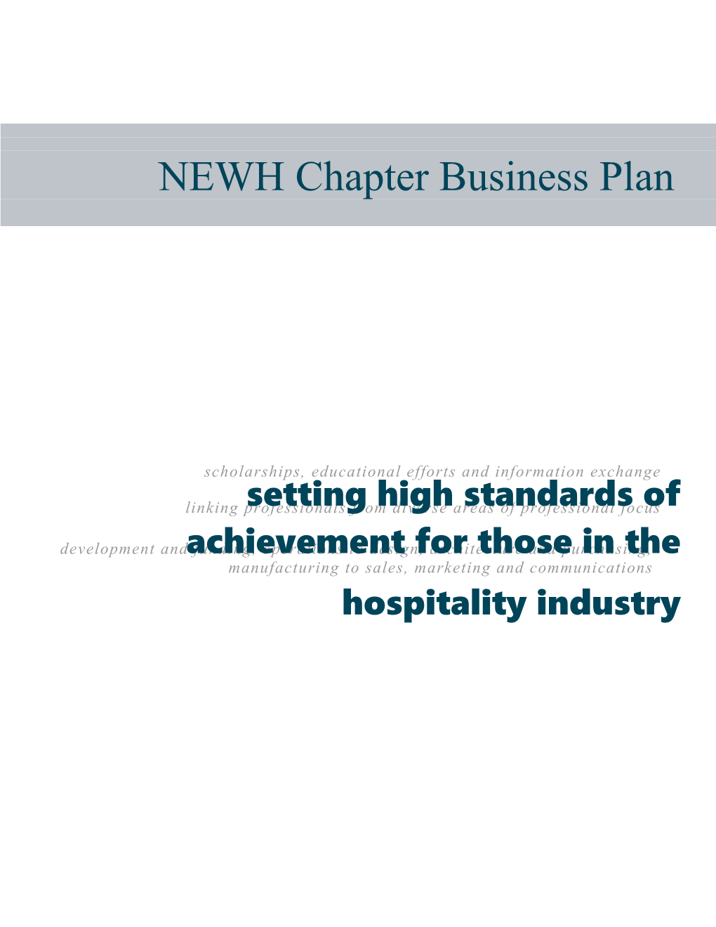 NEWH Business Plan