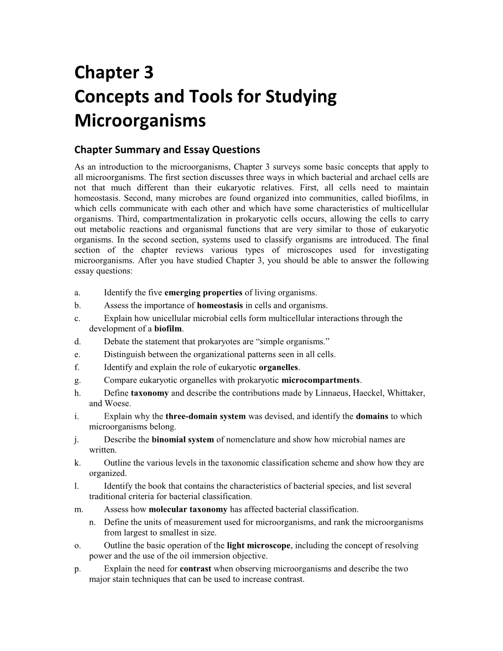 Concepts and Tools for Studying Microorganisms