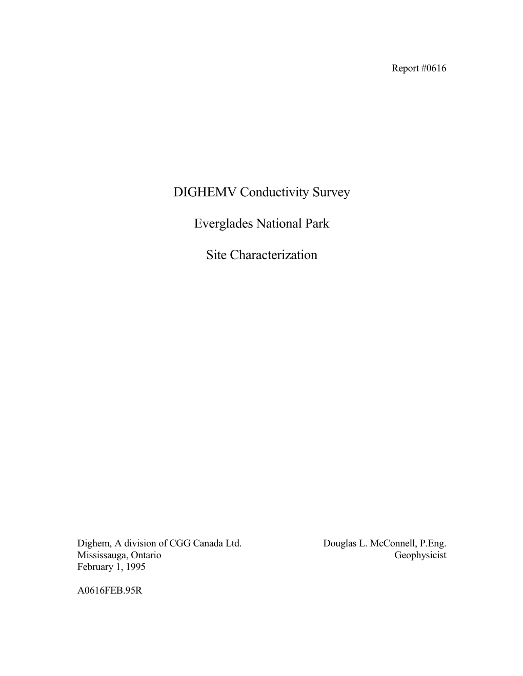 DIGHEMV Conductivity Survey