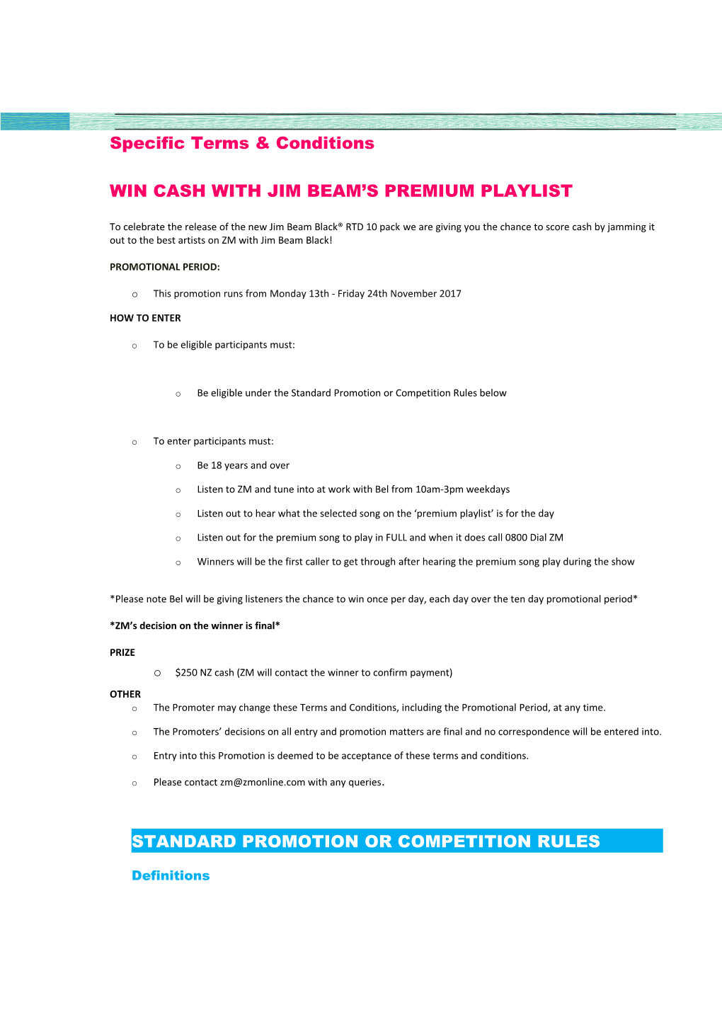 Win Cash with Jim Beam S Premium Playlist