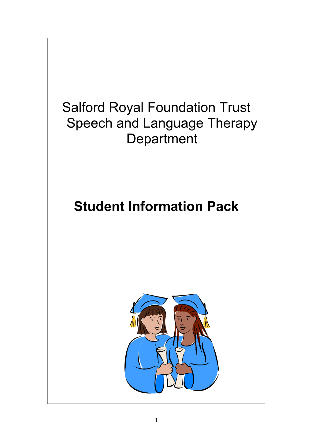 Speech and Language Therapy Department