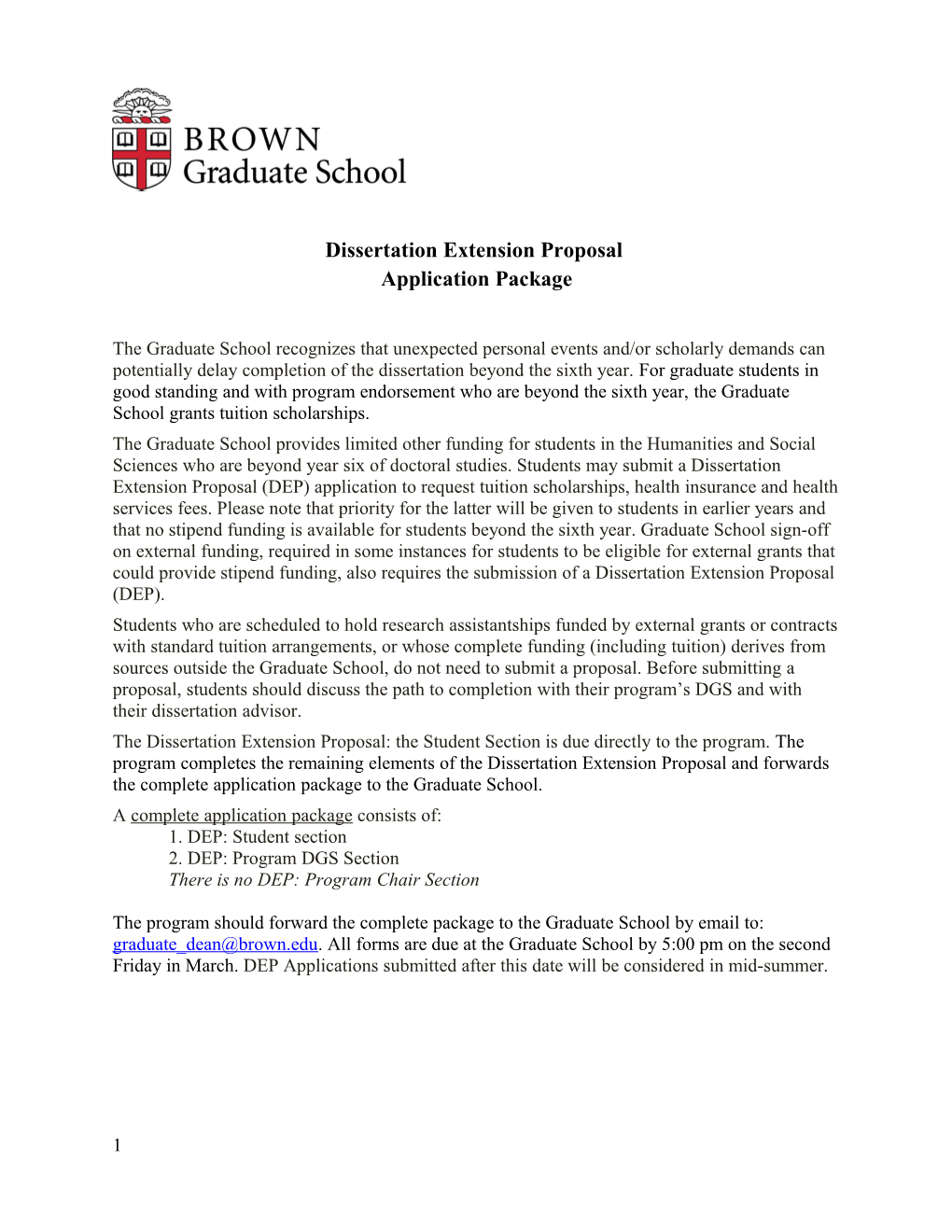Dissertation Extension Proposal